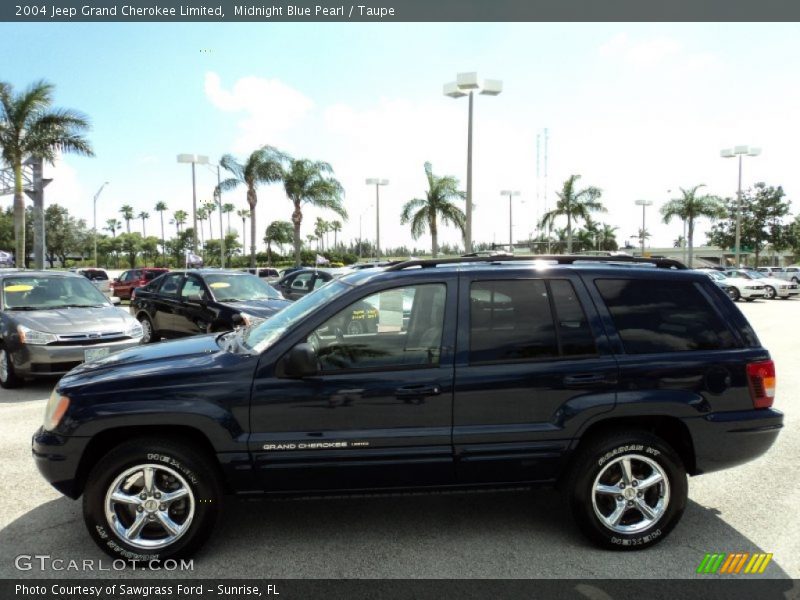 Midnight Blue Pearl / Taupe 2004 Jeep Grand Cherokee Limited