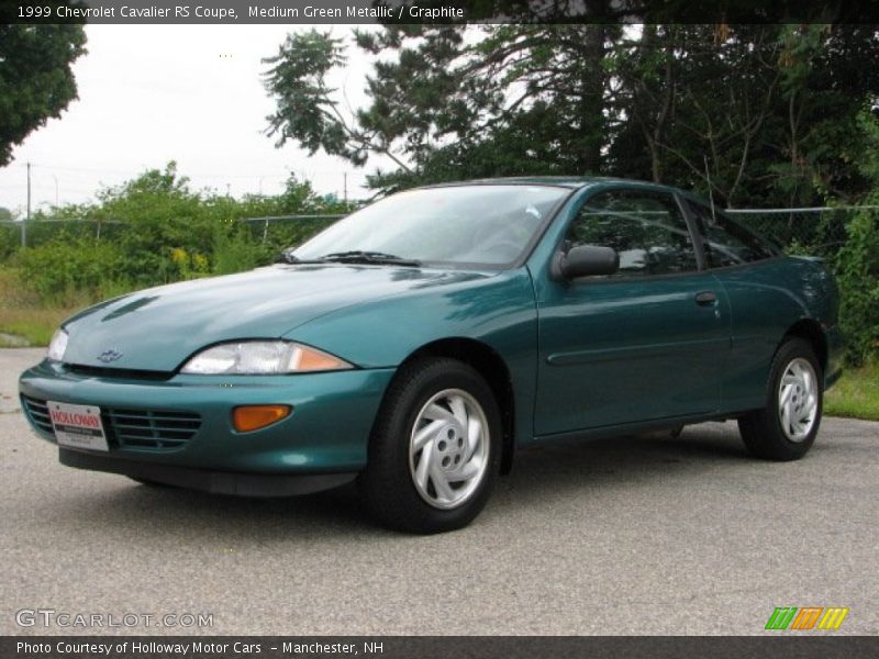 Medium Green Metallic / Graphite 1999 Chevrolet Cavalier RS Coupe