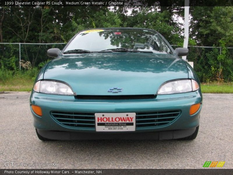 Medium Green Metallic / Graphite 1999 Chevrolet Cavalier RS Coupe