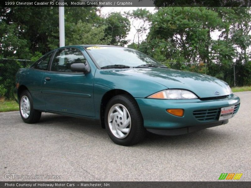 Medium Green Metallic / Graphite 1999 Chevrolet Cavalier RS Coupe