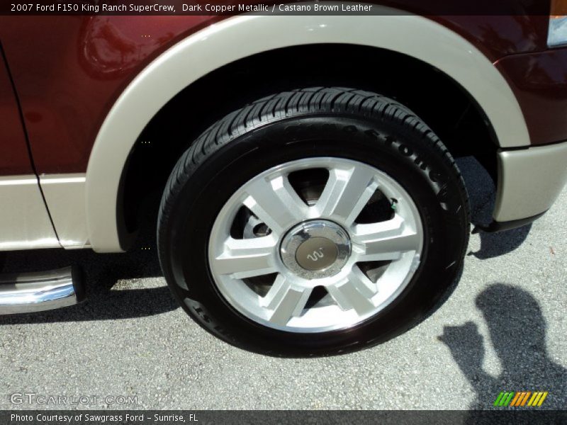 Dark Copper Metallic / Castano Brown Leather 2007 Ford F150 King Ranch SuperCrew