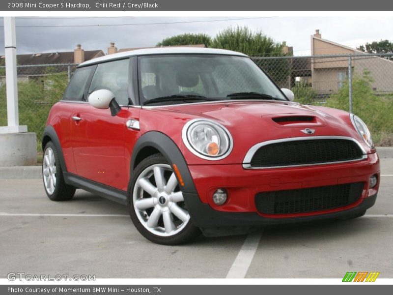 Chili Red / Grey/Black 2008 Mini Cooper S Hardtop