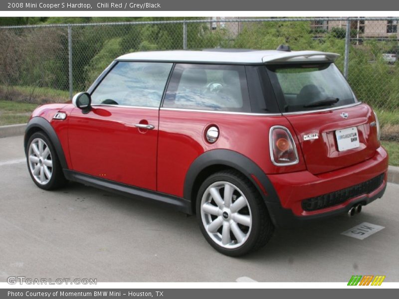 Chili Red / Grey/Black 2008 Mini Cooper S Hardtop