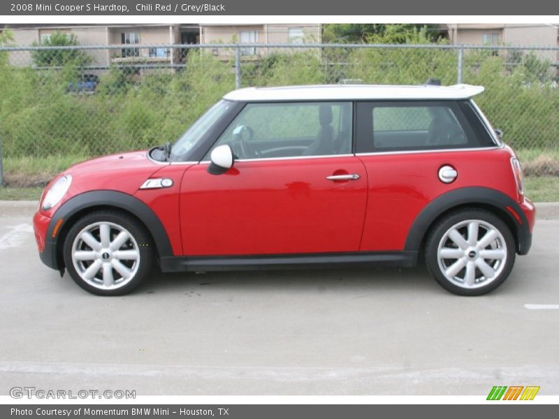 Chili Red / Grey/Black 2008 Mini Cooper S Hardtop