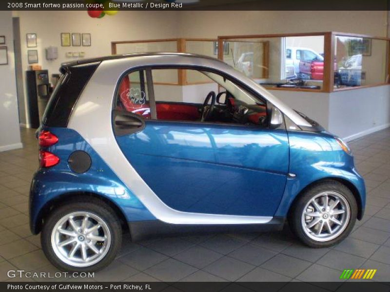 Blue Metallic / Design Red 2008 Smart fortwo passion coupe