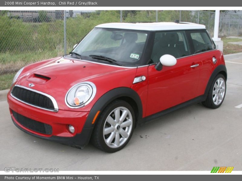 Chili Red / Grey/Black 2008 Mini Cooper S Hardtop