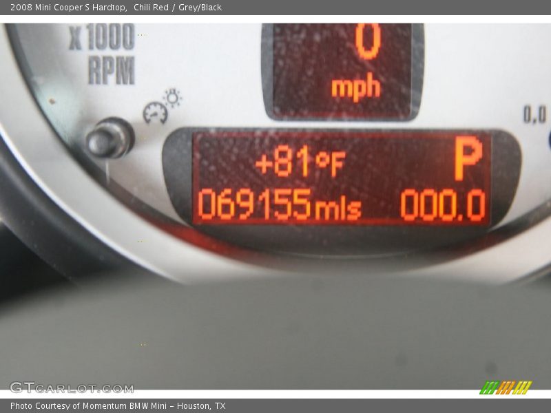 Chili Red / Grey/Black 2008 Mini Cooper S Hardtop