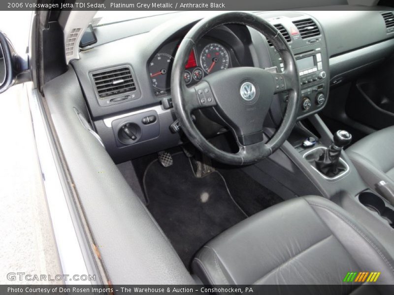 Platinum Grey Metallic / Anthracite Black 2006 Volkswagen Jetta TDI Sedan