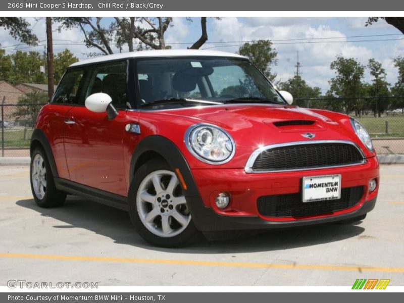 Chili Red / Black/Grey 2009 Mini Cooper S Hardtop