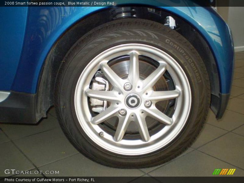 Blue Metallic / Design Red 2008 Smart fortwo passion coupe