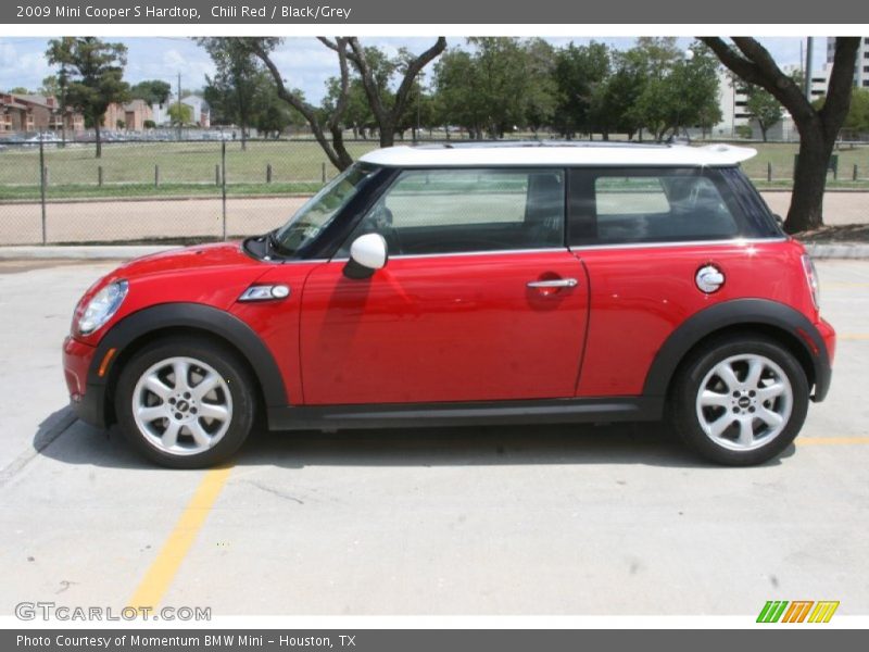 Chili Red / Black/Grey 2009 Mini Cooper S Hardtop