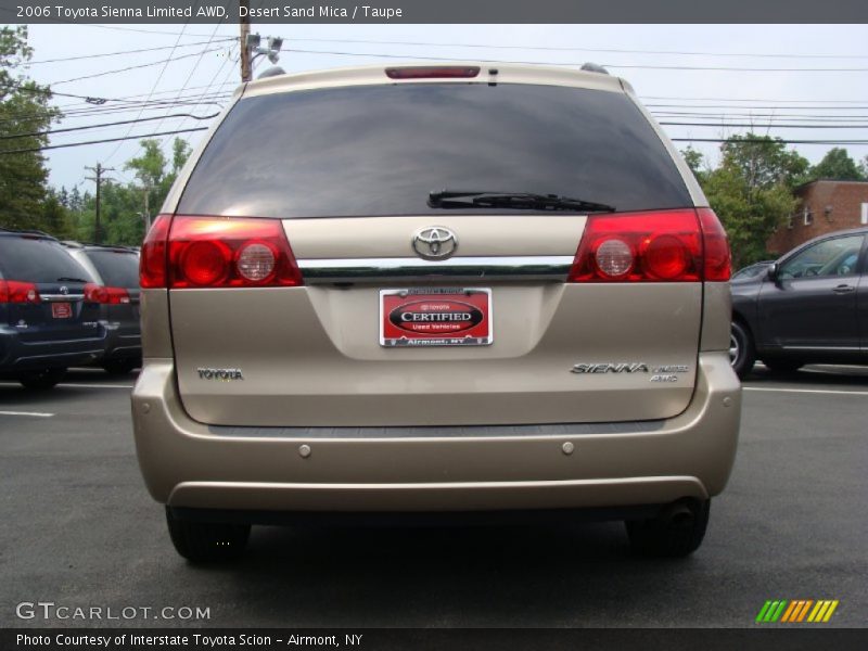 Desert Sand Mica / Taupe 2006 Toyota Sienna Limited AWD