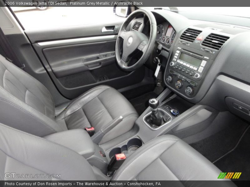  2006 Jetta TDI Sedan Anthracite Black Interior