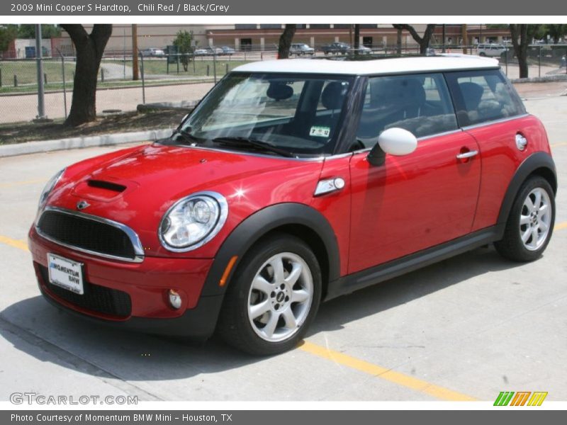 Chili Red / Black/Grey 2009 Mini Cooper S Hardtop