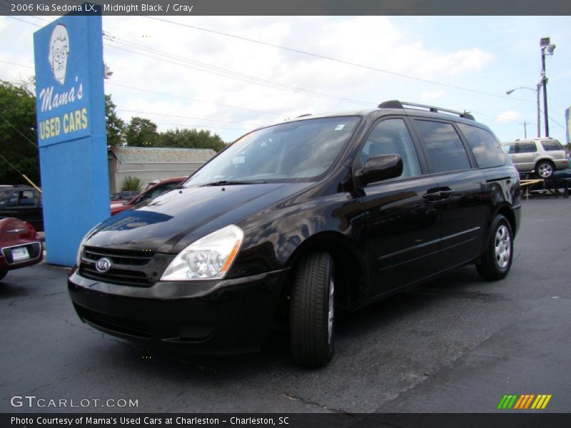 Midnight Black / Gray 2006 Kia Sedona LX