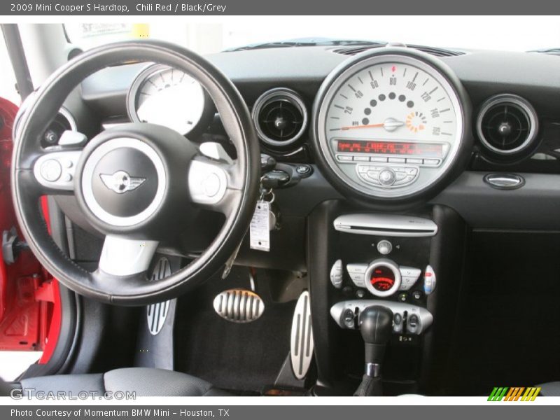 Chili Red / Black/Grey 2009 Mini Cooper S Hardtop