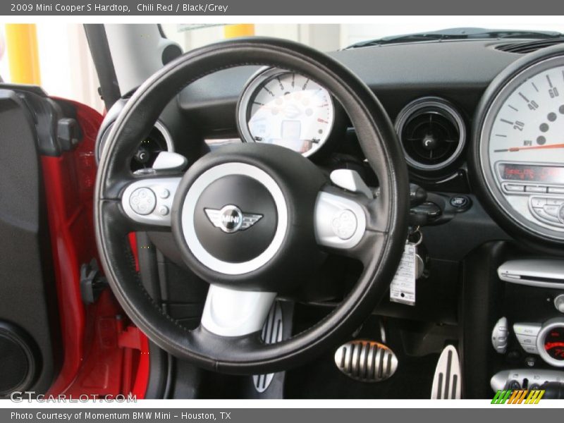 Chili Red / Black/Grey 2009 Mini Cooper S Hardtop
