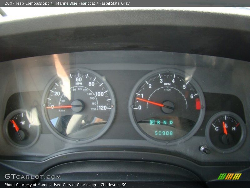 Marine Blue Pearlcoat / Pastel Slate Gray 2007 Jeep Compass Sport