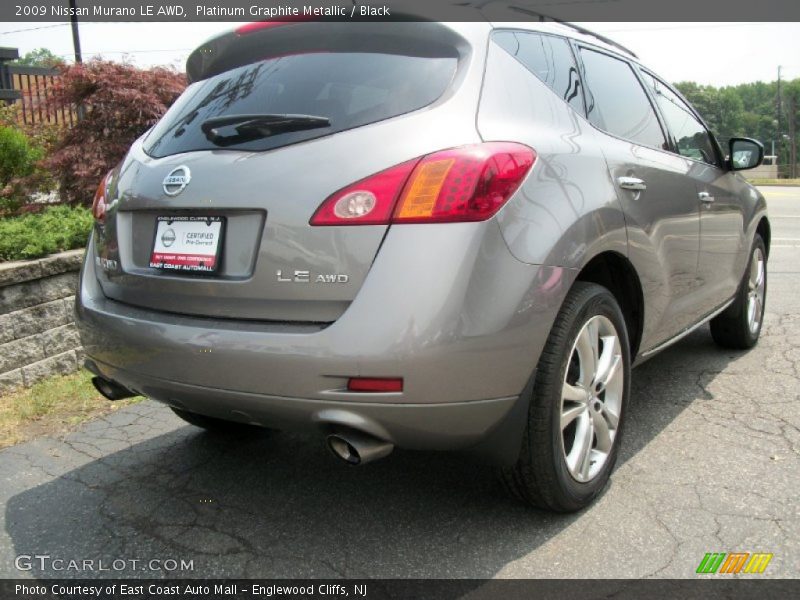 Platinum Graphite Metallic / Black 2009 Nissan Murano LE AWD