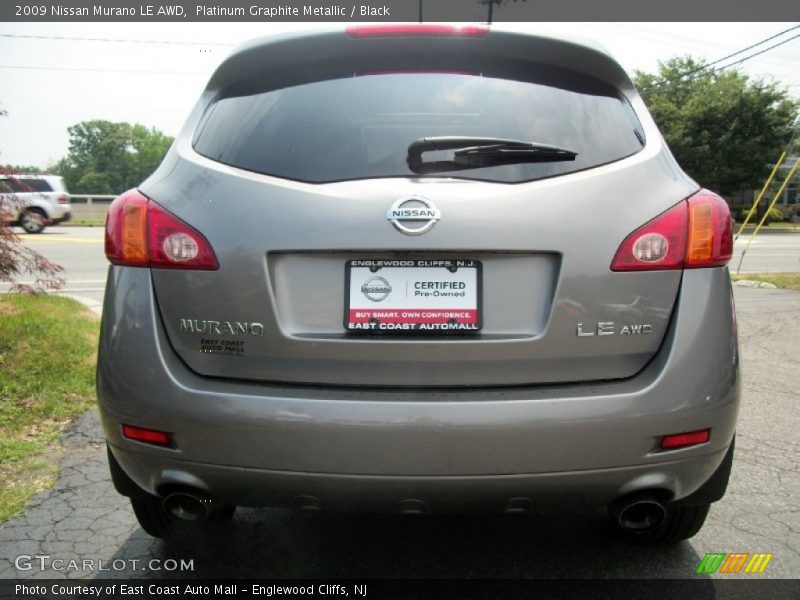 Platinum Graphite Metallic / Black 2009 Nissan Murano LE AWD