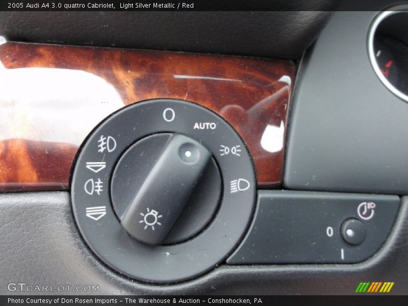 Controls of 2005 A4 3.0 quattro Cabriolet