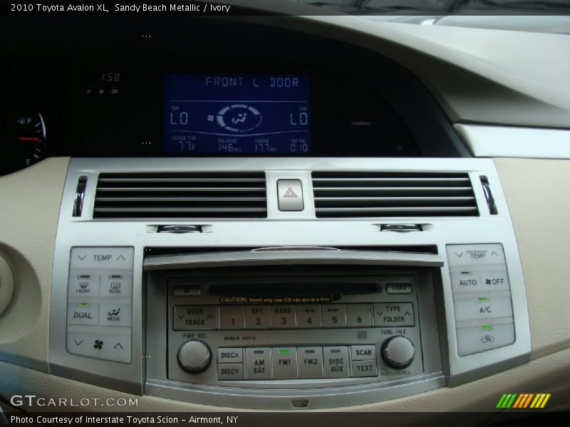 Sandy Beach Metallic / Ivory 2010 Toyota Avalon XL