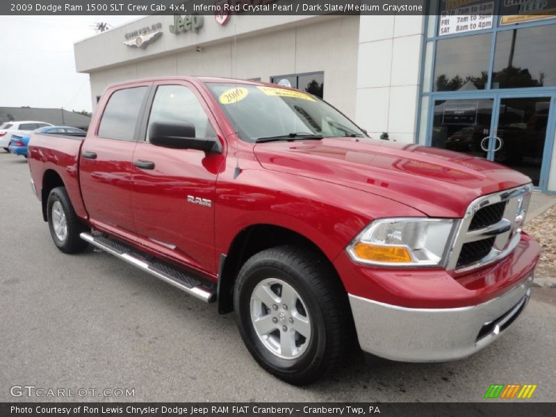 Inferno Red Crystal Pearl / Dark Slate/Medium Graystone 2009 Dodge Ram 1500 SLT Crew Cab 4x4