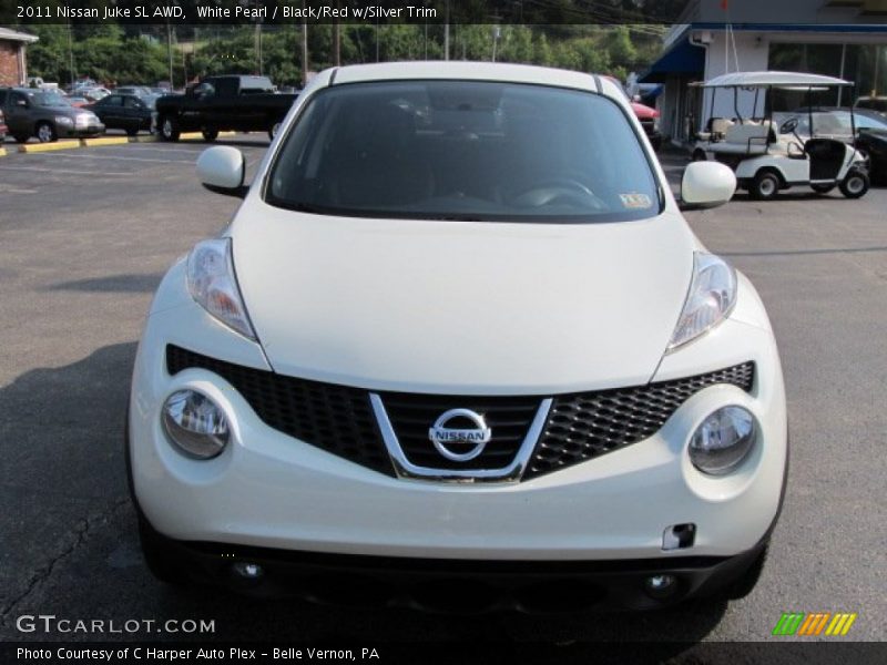 White Pearl / Black/Red w/Silver Trim 2011 Nissan Juke SL AWD