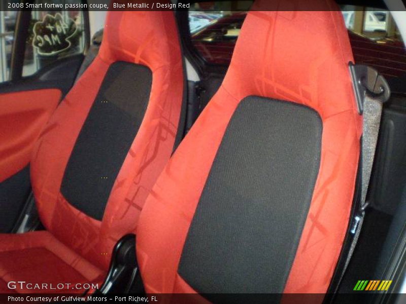 Blue Metallic / Design Red 2008 Smart fortwo passion coupe