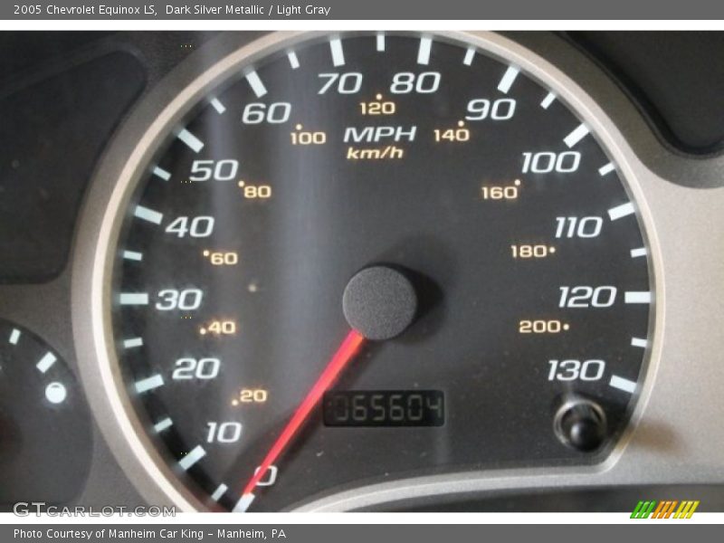 Dark Silver Metallic / Light Gray 2005 Chevrolet Equinox LS