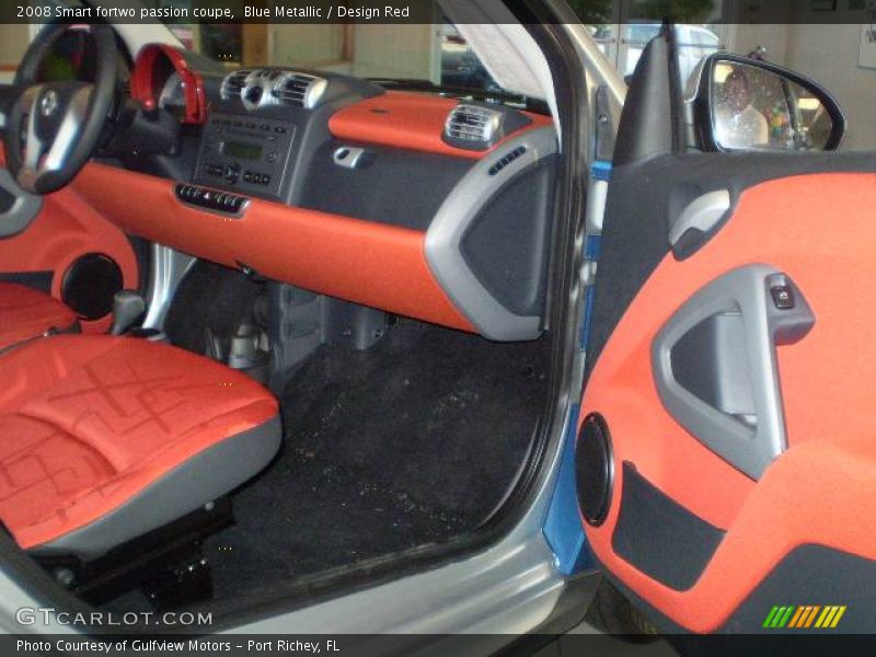 Blue Metallic / Design Red 2008 Smart fortwo passion coupe