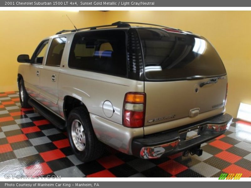 Sunset Gold Metallic / Light Gray/Neutral 2001 Chevrolet Suburban 1500 LT 4x4