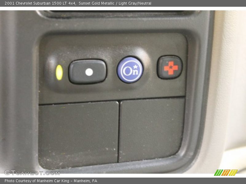 Sunset Gold Metallic / Light Gray/Neutral 2001 Chevrolet Suburban 1500 LT 4x4