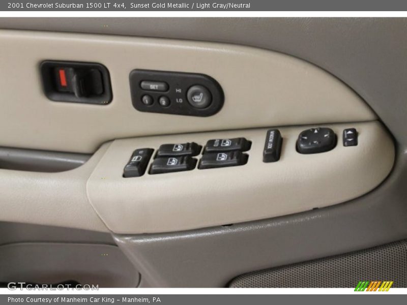 Sunset Gold Metallic / Light Gray/Neutral 2001 Chevrolet Suburban 1500 LT 4x4