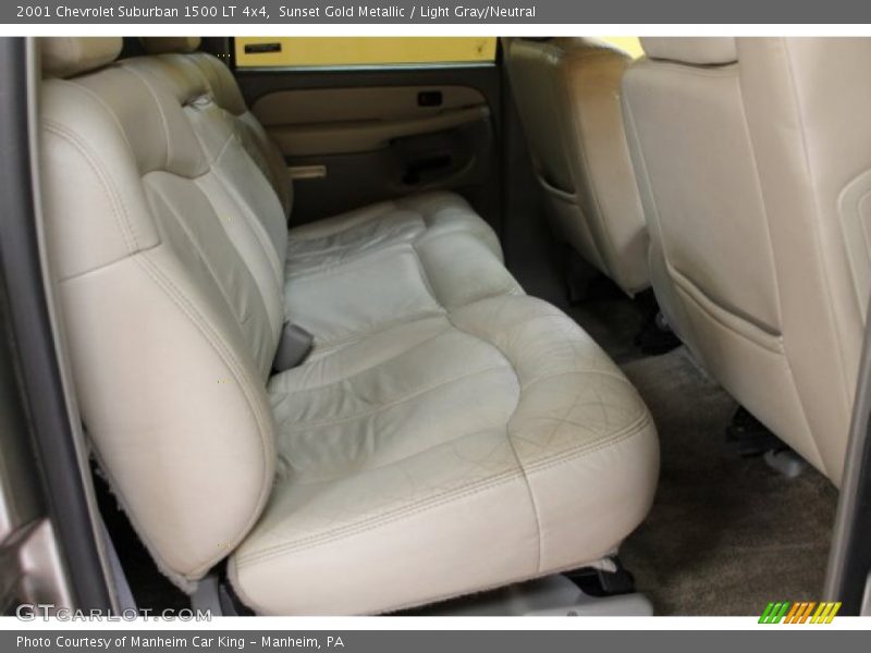 Sunset Gold Metallic / Light Gray/Neutral 2001 Chevrolet Suburban 1500 LT 4x4