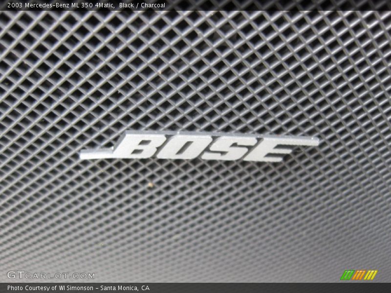 Black / Charcoal 2003 Mercedes-Benz ML 350 4Matic