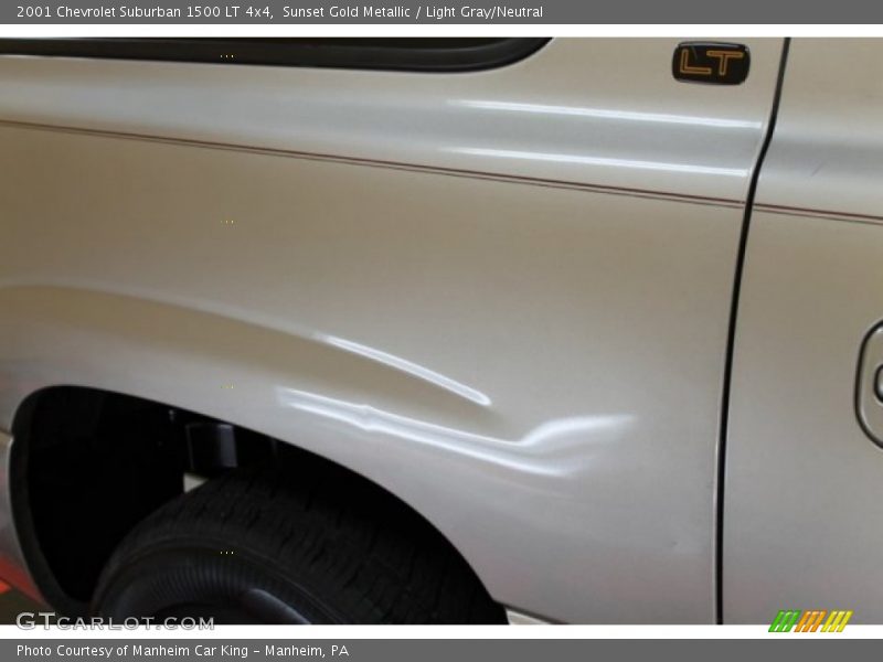 Sunset Gold Metallic / Light Gray/Neutral 2001 Chevrolet Suburban 1500 LT 4x4