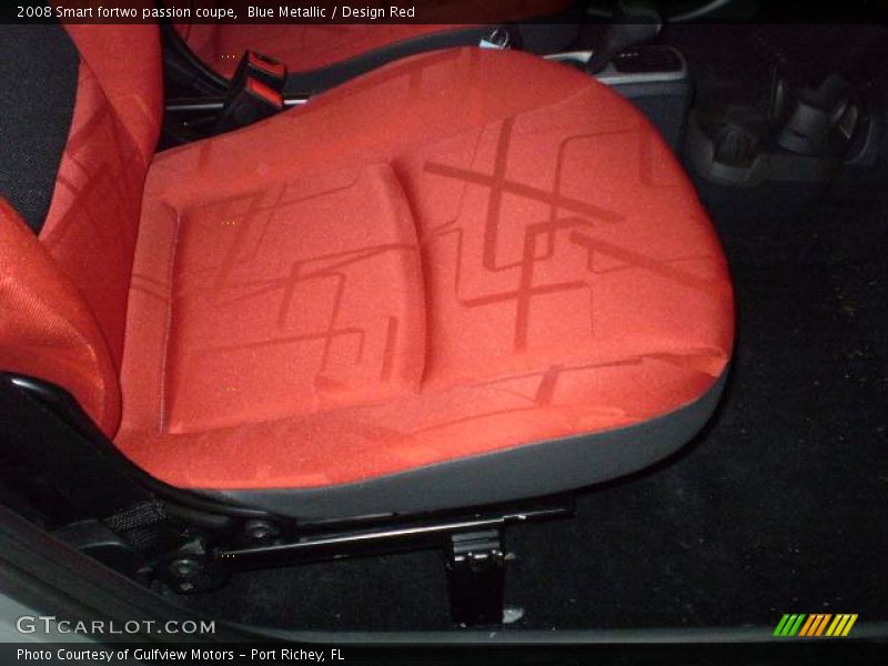 Blue Metallic / Design Red 2008 Smart fortwo passion coupe