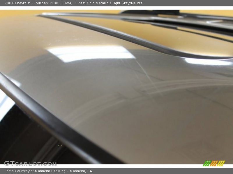 Sunset Gold Metallic / Light Gray/Neutral 2001 Chevrolet Suburban 1500 LT 4x4
