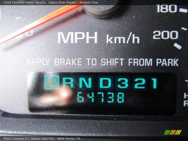 Galaxy Silver Metallic / Medium Gray 2004 Chevrolet Monte Carlo LS