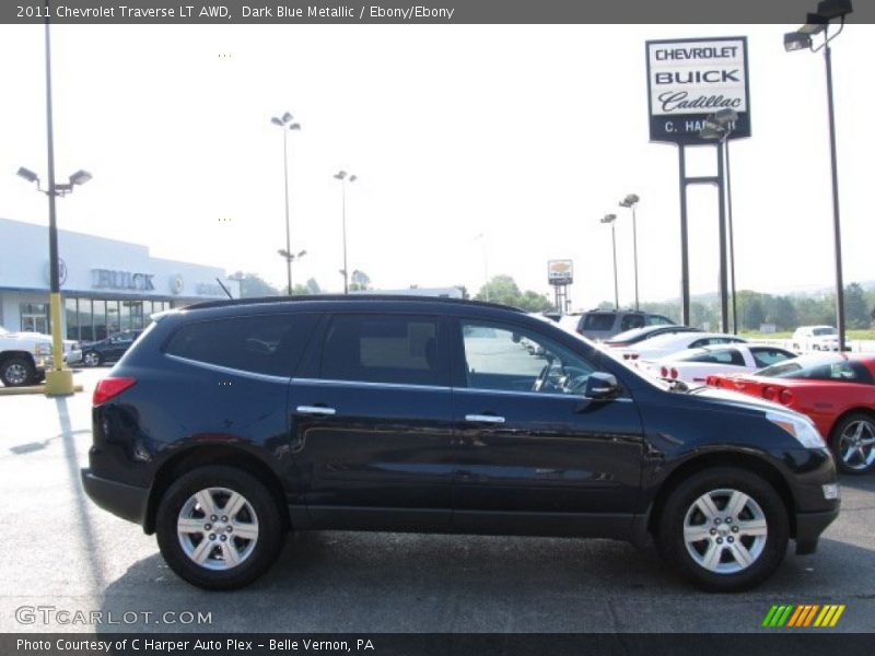 Dark Blue Metallic / Ebony/Ebony 2011 Chevrolet Traverse LT AWD