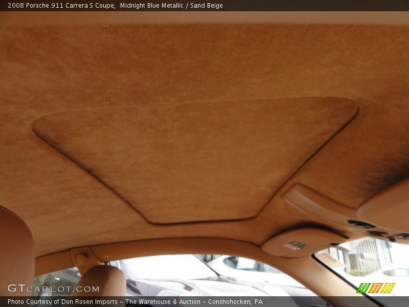 Sunroof of 2008 911 Carrera S Coupe