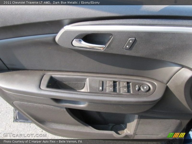 Dark Blue Metallic / Ebony/Ebony 2011 Chevrolet Traverse LT AWD