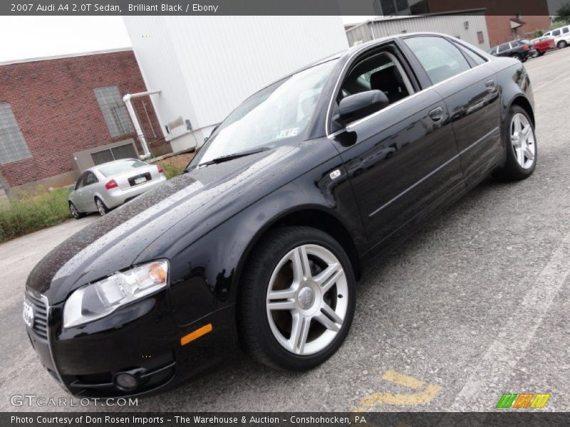 Brilliant Black / Ebony 2007 Audi A4 2.0T Sedan