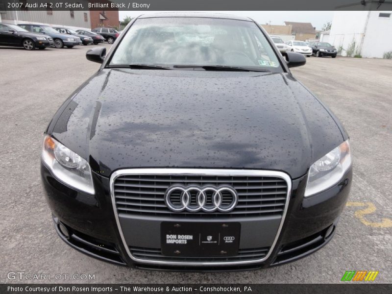 Brilliant Black / Ebony 2007 Audi A4 2.0T Sedan