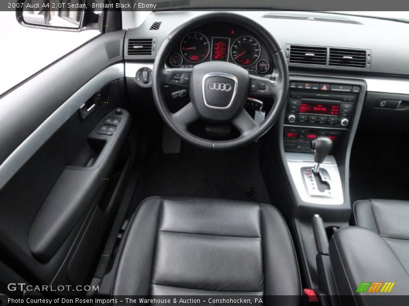 Brilliant Black / Ebony 2007 Audi A4 2.0T Sedan