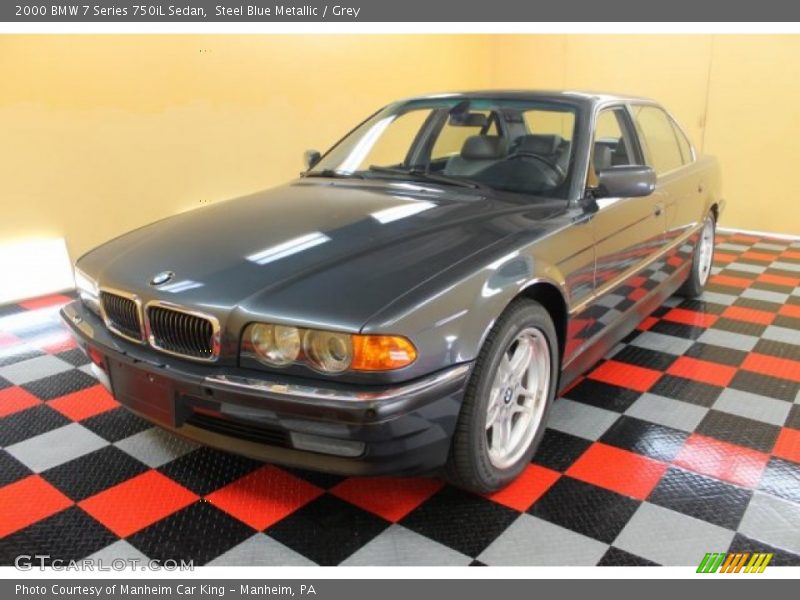 Steel Blue Metallic / Grey 2000 BMW 7 Series 750iL Sedan