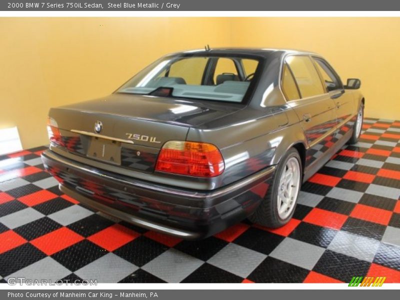 Steel Blue Metallic / Grey 2000 BMW 7 Series 750iL Sedan