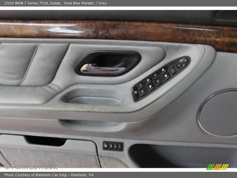 Steel Blue Metallic / Grey 2000 BMW 7 Series 750iL Sedan