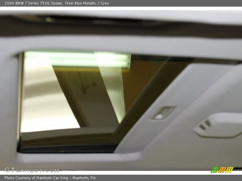 Steel Blue Metallic / Grey 2000 BMW 7 Series 750iL Sedan